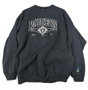 Vtg Oakland Raiders NFL Logo Athletic Large Sweatshirt Made In USA Embroidered - Picture 1 of 9
