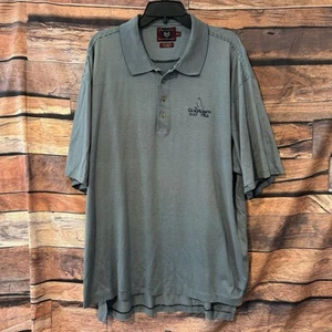 Byron Nelson Polo Shirt XXL Gray & Black Striped Grayhawk Golf Club Short Sleeve - Picture 1 of 7