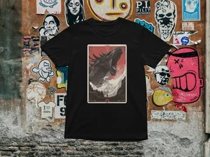 Camiseta Dragon Attack Fantasía Montaña Escena Arte Gótico Épico Unisex Camiseta Cre Oscuro - Imagen 1 de 12