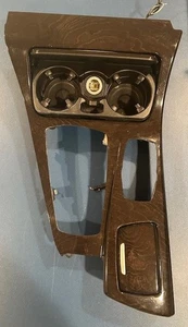 11-17 BMW528I 535I 550I CENTER SHIFTER CONSOLE WOOD TRIM CUP HOLDER WOOD-GRAIN - Picture 1 of 4