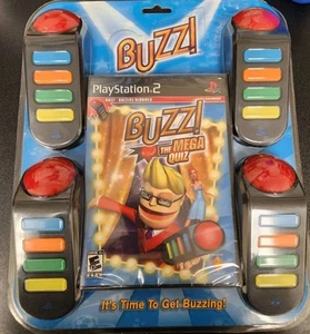 Buzz The Mega Quiz Bundle (Sony PlayStation 2, 2007) Sealed - Picture 1 of 3