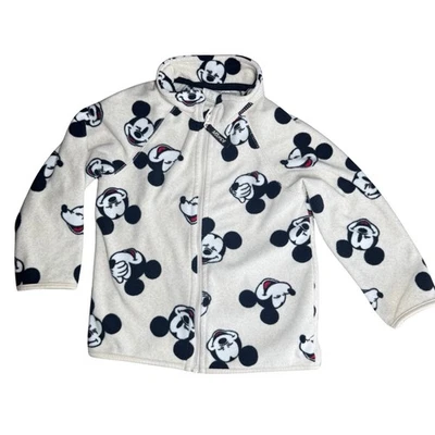 H&M Bebé Mickey Mouse Suave Vellón Otoño Chaqueta Abrigo Cremallera Completa 12-18 Meses Foto 1 de 4