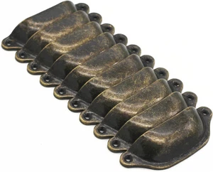 10 Stck. Antik Bronze Eisen Schubladenknöpfe Griffe - Vintage Küchenschränke  - Bild 1 von 5