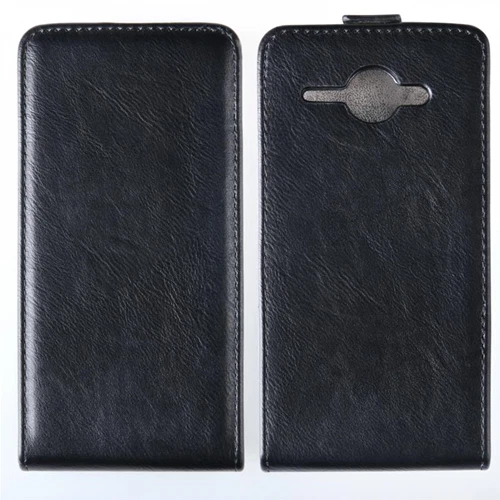 Custodia in Ecopelle Nera per Huawei Ascend Y530 / C8813 - Immagine 1 di 1