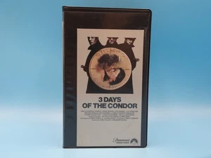 Three Days of the Condor (1975) VHS – Robert Redford Spy Thriller Paramount - Imagen 1 de 5