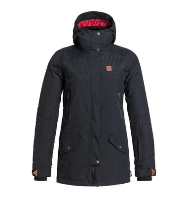 Chaqueta de Snowboard DC Nature Para Mujer Mediana Antracita/Negro Carbón Nueva Foto 1 de 4