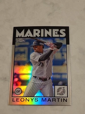 2021 Topps Chrome NPB- Leonys Martin #86-LM "1986 RETRO Insert" MARINES - Image 1 of 2