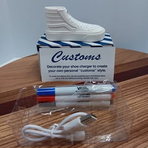 VANS SK8-HI Portable Charger Off The Wall Skate Shoe USB Phone Charger Customize - Picture 1 of 5