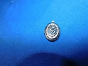 VINTAGE VICTORIAN TWO TONE DOVE BIRD LOCKET - Picture 1 of 5