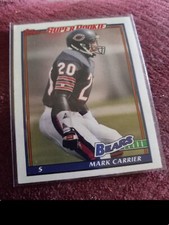 1991 Topps - #172 Mark Carrier Super Rookie Card 