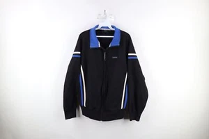 Vtg 90s Nautica Competition Mens Medium Faded Spell Out Full Zip Track Jacket - Picture 1 of 10
