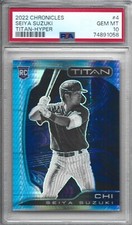 2022 Panini Chronicles Titan #4 Seiya Suzuki RC PSA 10 HYPER PRIZM /299 Cubs