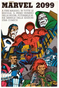 Cartolina MARVEL 2099 (Uomo Ragno, Punisher) - Imagen 1 de 1