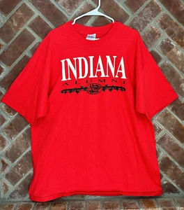 Indiana University Alumni T Shirt Mens Size XXL Single Stitch Red NOS NEW - Picture 1 of 8
