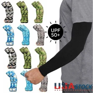 2/4x Mangas de brazo de enfriamiento Cubierta Golf Deporte Anti Sol Protección UV Hielo Seda Manga - Imagen 1 de 12