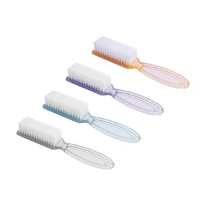 4 Pcs Nail Clean Brush Handle Toes Nail Finger Tip Cleaning Scrubbing Brushes - Picture 1 of 4