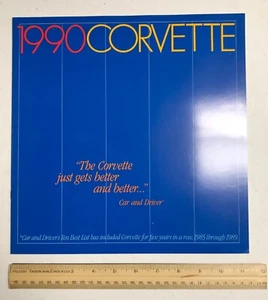 1990 Chevrolet Corvette sales brochure/dealer catalog literature Chevy - Picture 1 of 10