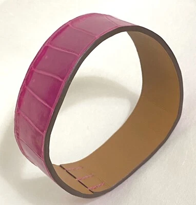 Auténtico HERMES Petit Ash Nirotikas Croco Bungle Rose sheherazade #3180 Foto 1 de 4