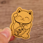 10Pcs Gold Foil Lucky Cat Mobile Phone Decoration Sticker Gold Patch Decoration