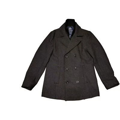 Chaqueta Abrigo American Rag Lana Chaquetón Talla Pequeña Doble Pecho Cremallera Botón Foto 1 de 4