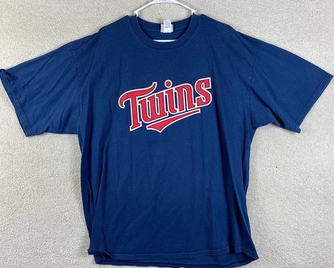Minnesota Twins Mauer #7 Blue 2XL T Shirt MLB Size 2XL Blue Short Sleeve T-Shirt Cover