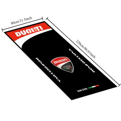 For Ducati Floor Display Garage Mat Anti-slip Motorcycle Garage Mat 220x80cm - Изображение 1 из 4