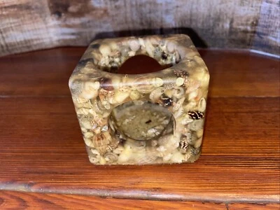Подсвечник Sea Shell Votive Lucite прибрежные тропические бежевые ракушки - Изображение 1 из 4