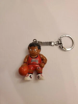 CHICAGO BULLS BASKETBALL KEYCHAIN BOY FIGURE LIL SPORTS BRAT VINTAGE 1987 Foto 1 de 3