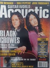 Guitar World Acoustic Magazine, BLACK CROWES, BOB DYLAN, KISS, 2001 No. 43