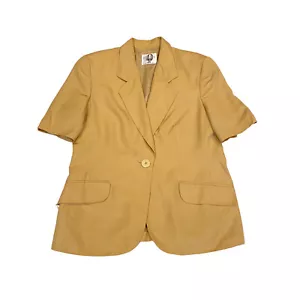 Chaqueta Blazer Forma Zero Manga Corta | Diseñador Gianfranco Ferre Vintage Mujer - Imagen 1 de 2