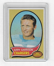 GARY GARRISON 1970 TOPPS VINTAGE FOOTBALL CARD #23 - CHARGERS (VG+)