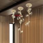 Modern Designer Glass Bubble Chandelier Flush Mount Ball Led Light Lamp Pendant