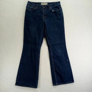 Jean femme American Eagle 12 (32) bootcut coton trou délavé foncé - Photo 1/13