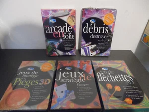 Lot 5 jeux Pc Neufs sous Blisters : Arcade/Fléchettes/Stratégie/Débris Destroyer - Imagen 1 de 2