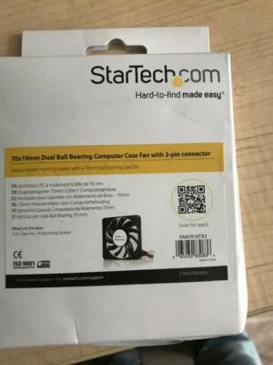 StarTech.com FAN7X10TX3 Replacement 70mm TX3 Dual Ball Bearing CPU Cooler Fan - Image 1 of 2