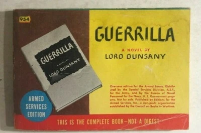 GUERRILLA by Lord Dunsany (Armed Services Edition) paperback 954 Foto 1 de 3