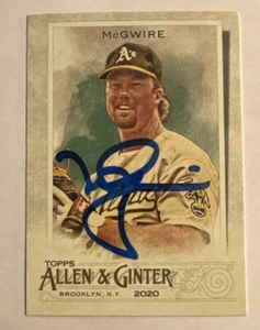 2020 Allen and Ginter signed Autograph Mark McGwire 73 - Picture 1 of 1