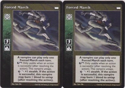 Forced March x2 Mixed Lords of the Night/LoB/Kindred Most Wanted V:TES VTES - Image 1 of 3