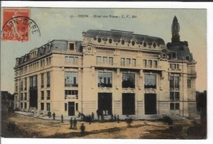 1911 Esperanto Stamp Dijon Hotel des Postes Railway Station Real Photo Postcard - Picture 1 of 2