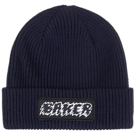 Baker Jagged Navy Cuff Logo Patch Beanie - Image 1 of 1