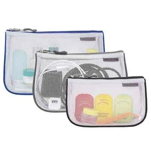 Travelon Set of 3 Assorted Travel Pouches Cool Tones - Picture 1 of 1