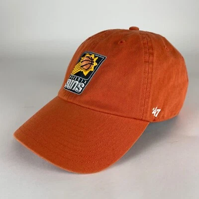 Phoenix Suns NBA Naranja 47 Marca Limpieza Ajuste Relajado Sombrero Ajustable Foto 1 de 4