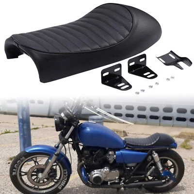 Motorcycle Cafe Racer Seat Hump Saddle For Suzuki GN125 GN250 GN400 GR650 GS GT - Image 1 of 4