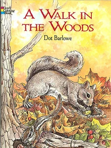 A Walk in the Woods Coloring Book from Dover Publications, NEW PB - Picture 1 of 6