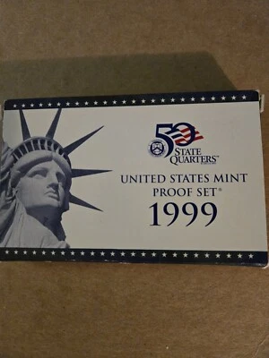 1999 S u s mint 9 coin clad proof set - Image 1 of 3