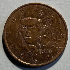 France 5 Cents 1999 - Honey Bee Mintmark - Marianne - Picture 1 of 3