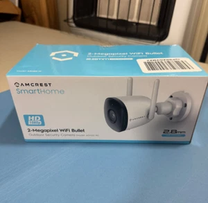 Amcrest 1080p Wi-Fi Camera Outdoor Smart Home 2MP Bullet IP Security Camera - Picture 1 of 6