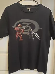 Halo 3 Vintage T Shirt Red vs Blue Gaming Y2K Delta Pro Weight - Picture 1 of 4