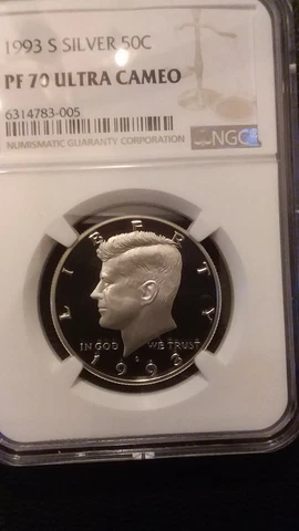 1993-S SILVER NGC PF70 ULTRA CAMEO KENNEDY HALF *** RARE PERFECT UCAM PROOF *** Cover