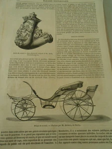 Pipe Allemande 1851 Gravure Print Article - Picture 1 of 1